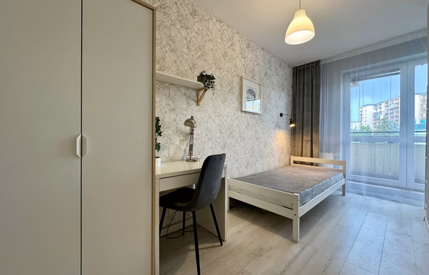 Pokój nr. 5 z balkonem - ul. Fieldorfa 10 GOCŁAW, Praga Południe, Warszawa-1