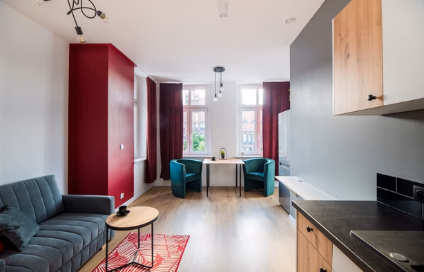 Studio with a bedroom at ul. Piasts, Szczecin-1