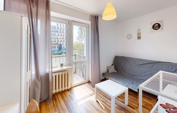 Pokój jednoosobowy #2 z balkonem przy ul. Ostrobramskiej 132, Warszawa-1