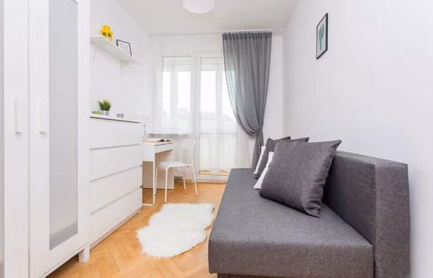 Pokój jednoosobowy z balkonem - Startowa 13, Gdańsk Zaspa, Gdańsk-1