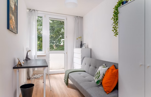 Pokój z balkonem przy Metrze Wilanowska, nr 4, Warszawa-1