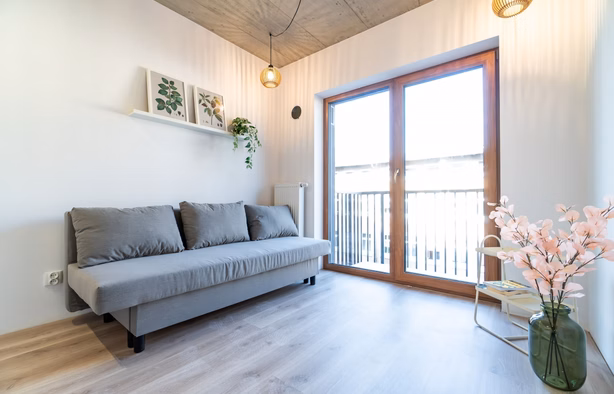 Modern studio apartment | utilities and internet included, Szczecin-1