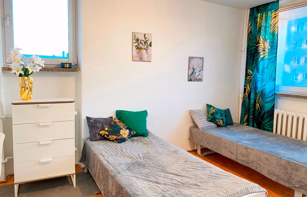 Double Room with balcony close to metro in Praga- Warsaw, Warszawa-1