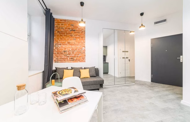 Beautiful studio apartment, Przybyszewskiego 9 / Krucza Street, Łódź-1