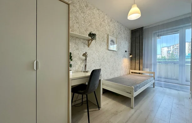 Pokój nr. 5 z balkonem - ul. Fieldorfa 10 GOCŁAW, Praga Południe, Warszawa-1