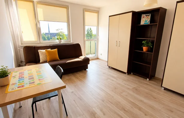 Pokój 1-osobowy nr 3, BALKON ul. Kasprowicza 6, Wrocław-1