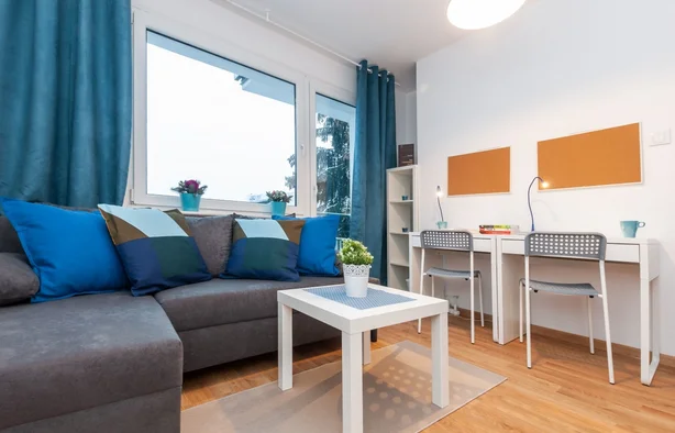 Pokój jednoosobowy #1 z balkonem przy ul. ZWM 16 Street, Warszawa-1