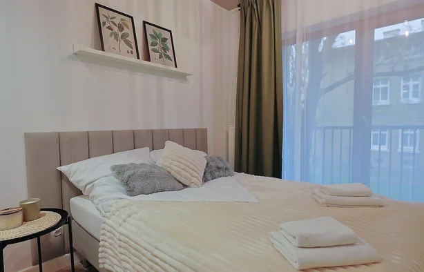 Стильна квартира-студія з балконом, Szczecin-1