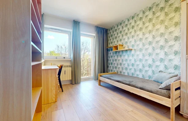 Pokój jednoosobowy #3 z balkonem przy ul. Gorlickiej 15a, Warszawa-1