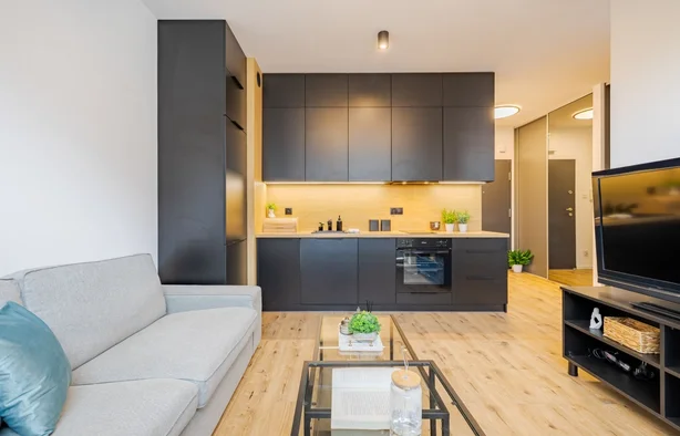 Modern apartment with a large balcony in a quiet neighborhood, Sąsiedzka 4 Street, Łódź-1