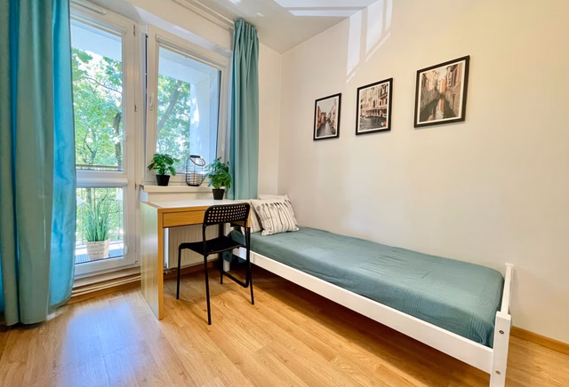 Pokój nr 5 z BALKONEM, ul. Pieńkowskiego 5, blisko Galeria Mokotów