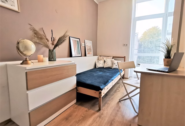 Pokój 1-osobowy Z BALKONEM ul. Topolowa, blisko ul. Rakowicka, UE (5)
