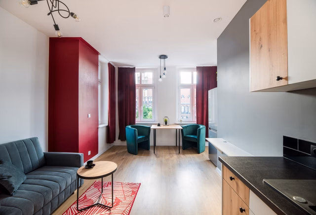 Studio with a bedroom at ul. Piasts
