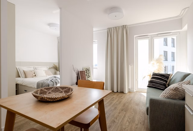 Studio, 32m2, Wysokie piętro, Balkon, Internet, Galeria Mokotów