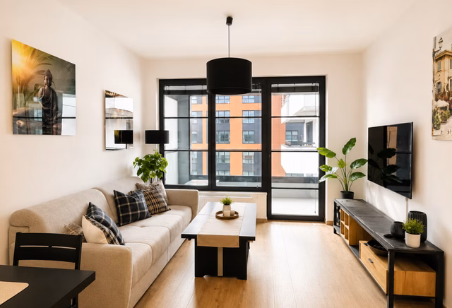 Apartament z balkonem, ul. Księdza Jerzego Popiełuszki 26B, Gdańsk