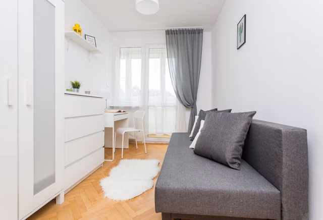 Pokój jednoosobowy z balkonem - Startowa 13, Gdańsk Zaspa