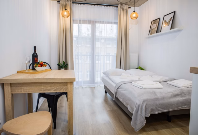 Komfortowa kawalerka w nowoczesnym apartamentowcu