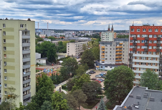 Duży pokój 1-os. z panoramicznym widokiem na miasto