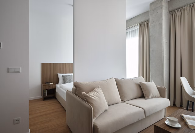 Studio with a separate sleeping area | Ready to move in