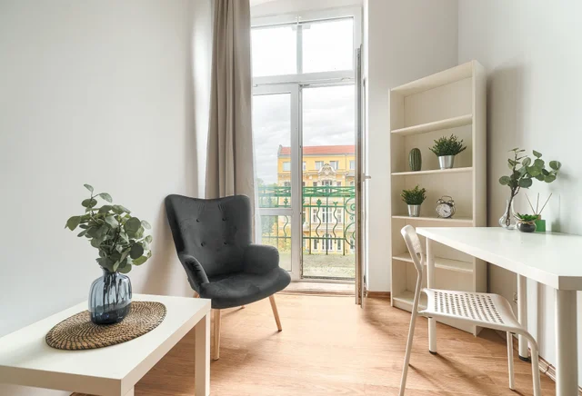 single room no. 4 with mezzanine and balcony, ul. Piłsudskiego 36