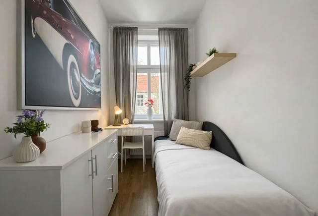 Pokój 1-osobowy  nr 4 ul. Partyzantów 52 