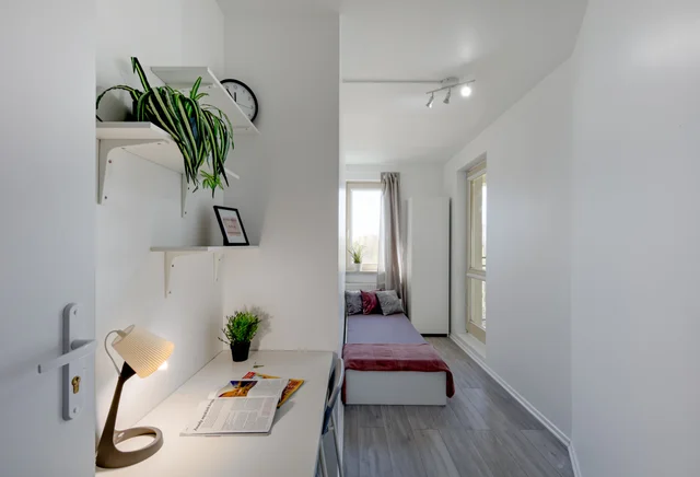 Single room #3 with balcony at Bukowińska 8 Street