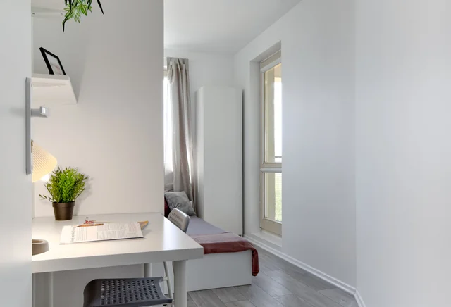 Single room #3 with balcony at Bukowińska 8 Street