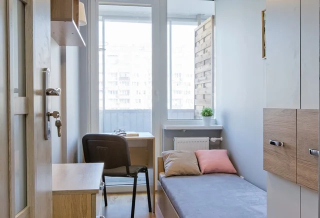 Single room #2 with balcony at Szekspira 4 Street 