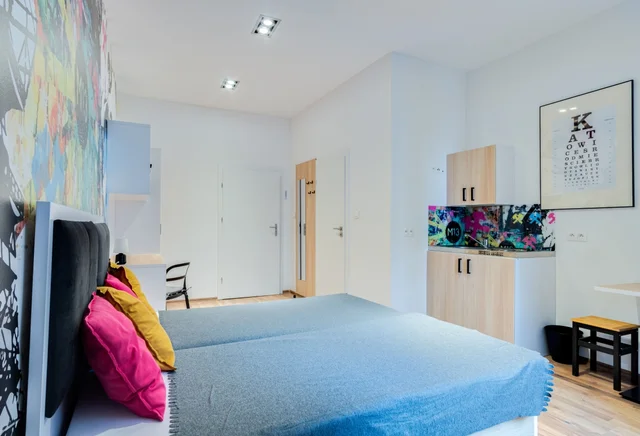 A modern apartment in the heart of city Katowice, Mariacka 13/3 (P7) for two.