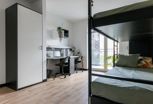 Pokój 2-os. 16 m2 w ap. 2-pok. z prywatną łazienką i aneksem 45m2