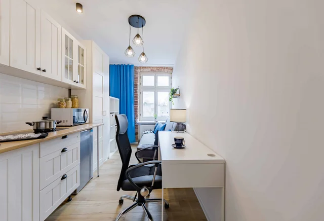 An atmospheric studio apartment, Zielona 53