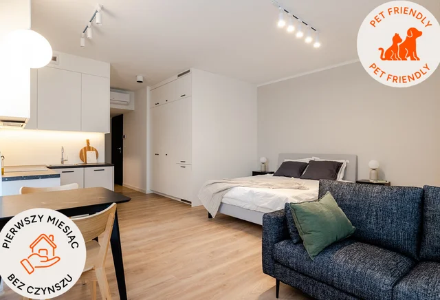 Studio | 35.02 m2 | Duży Balkon | Internet w cenie | Miesiąc gratis