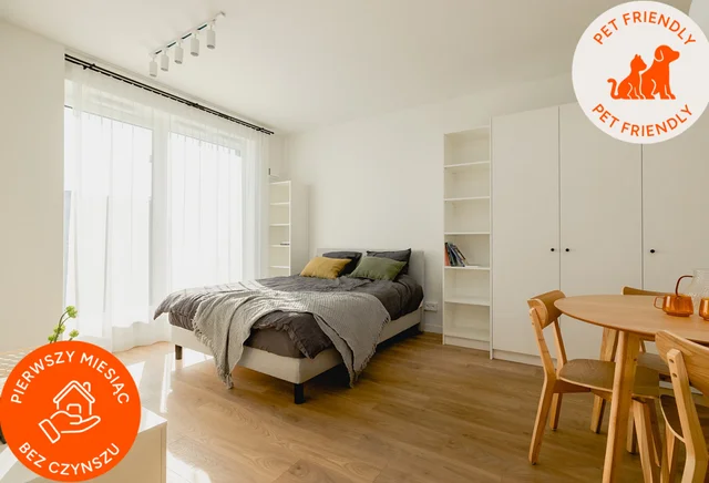 1 miesiąc GRATIS! Duże studio z balkonem| Top lokalizacja|