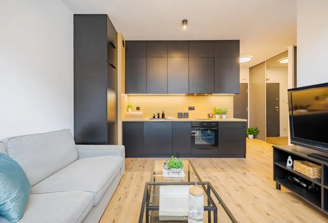 Modern apartment with a large balcony in a quiet neighborhood, Sąsiedzka 4 Street